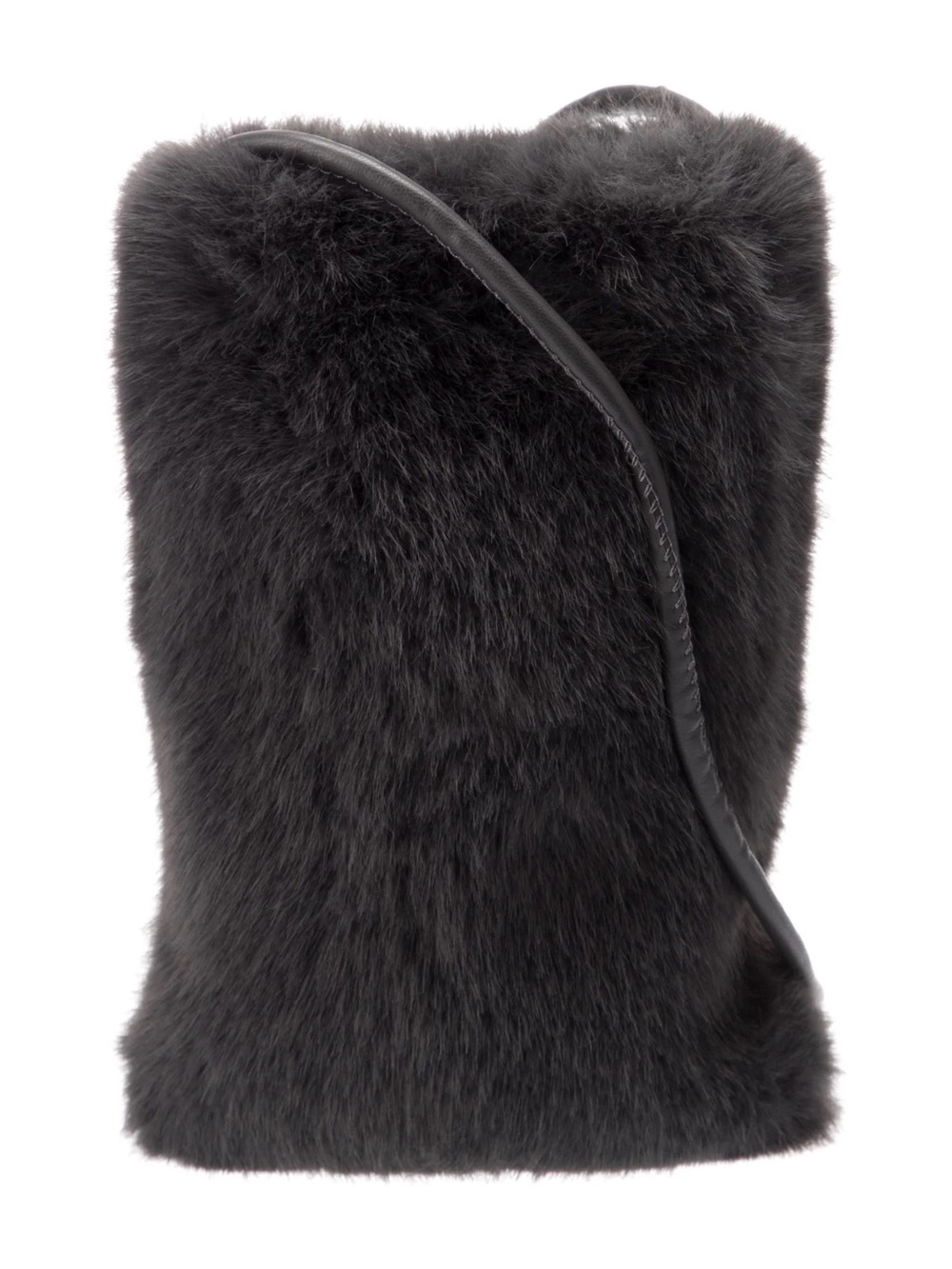 THE CASHMERE PROJECT Fur Crossbody Bag - Gray